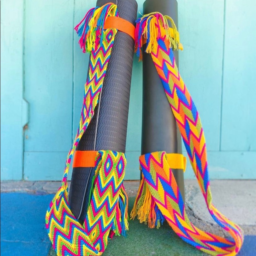 Wayuu Adjustable Yoga Mat Strap Holder Handmade